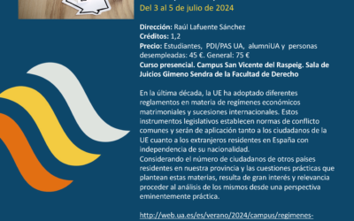 Regímenes económicos matrimoniales y sucesiones con repercusión transfronteriza en la UE: aspectos prácticos 